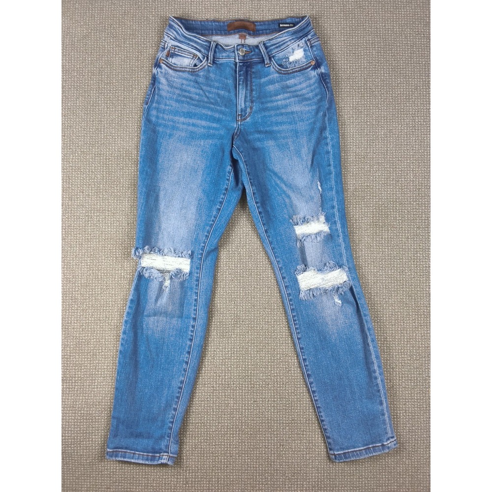 Judy Blue Boyfriend Fit Distressed Jeans Size 3/26 Style JB8275MD